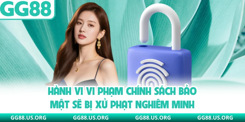 Hành vi vi phạm chính sách bảo mật sẽ bị xử phạt nghiêm minh